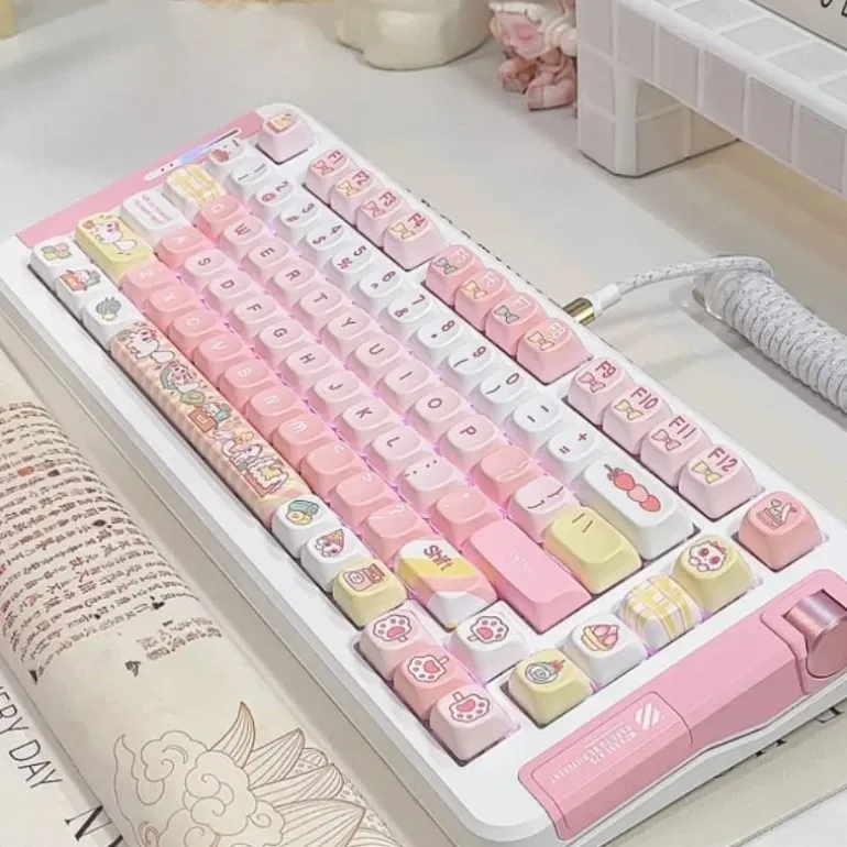 Sweet Kitten Keycaps Set