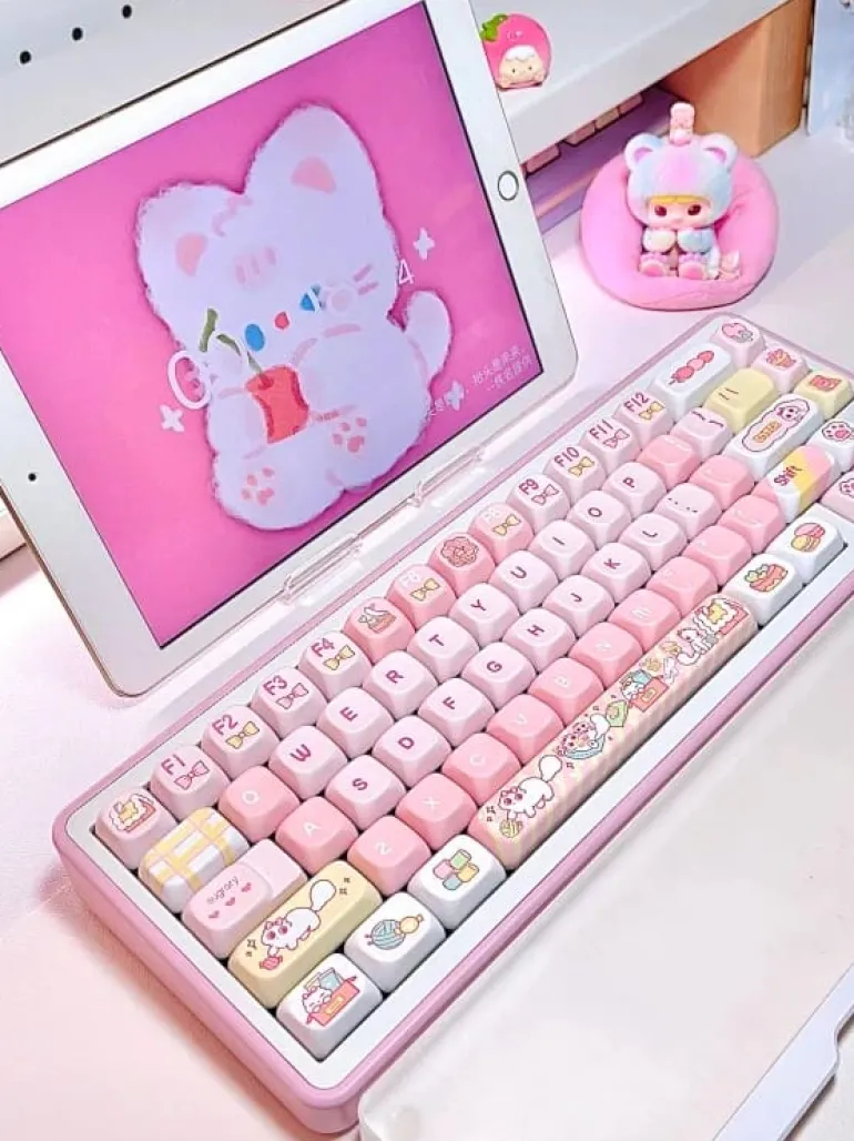 Sweet Kitten Keycaps Set