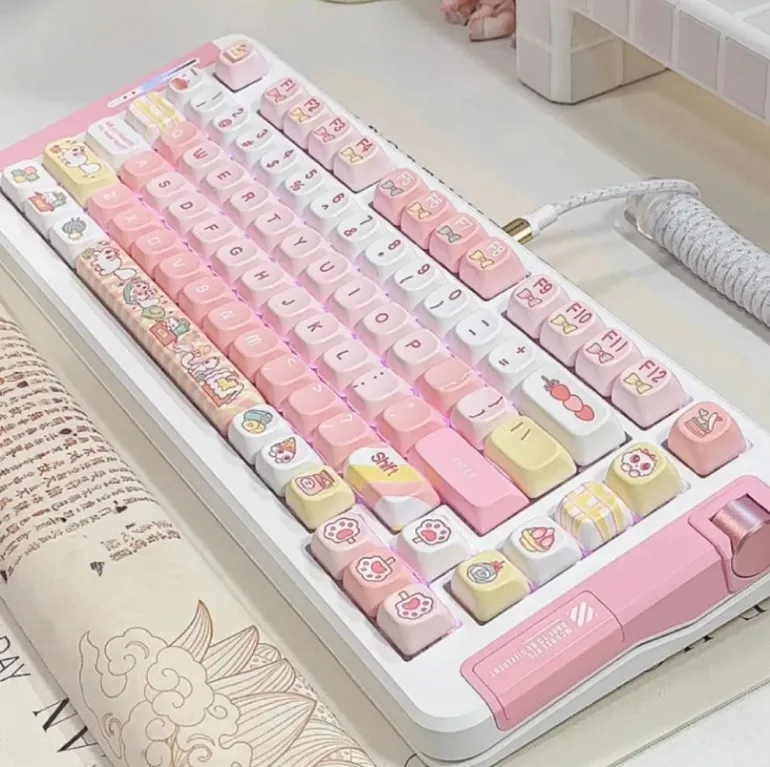Sweet Kitten Keycaps Set