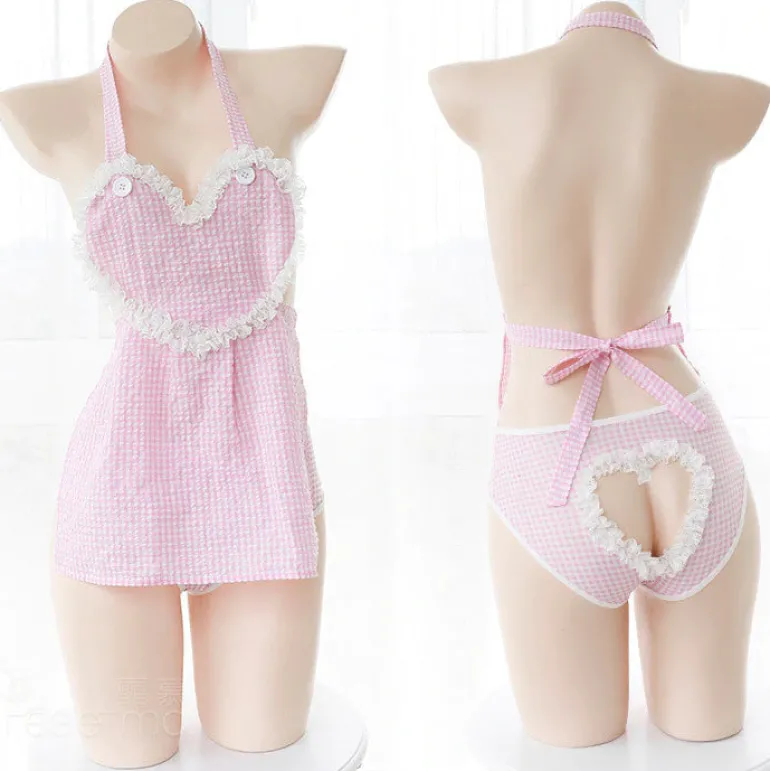 Sweet Peekaboo Apron Dress