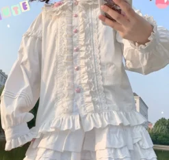 Sweet Ruffled Candy Blouse