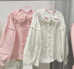 Sweet Ruffled Candy Blouse