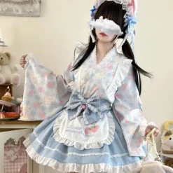 Sweet Strawberry Kimono