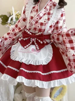 Sweet Strawberry Kimono