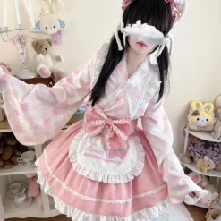 Sweet Strawberry Kimono