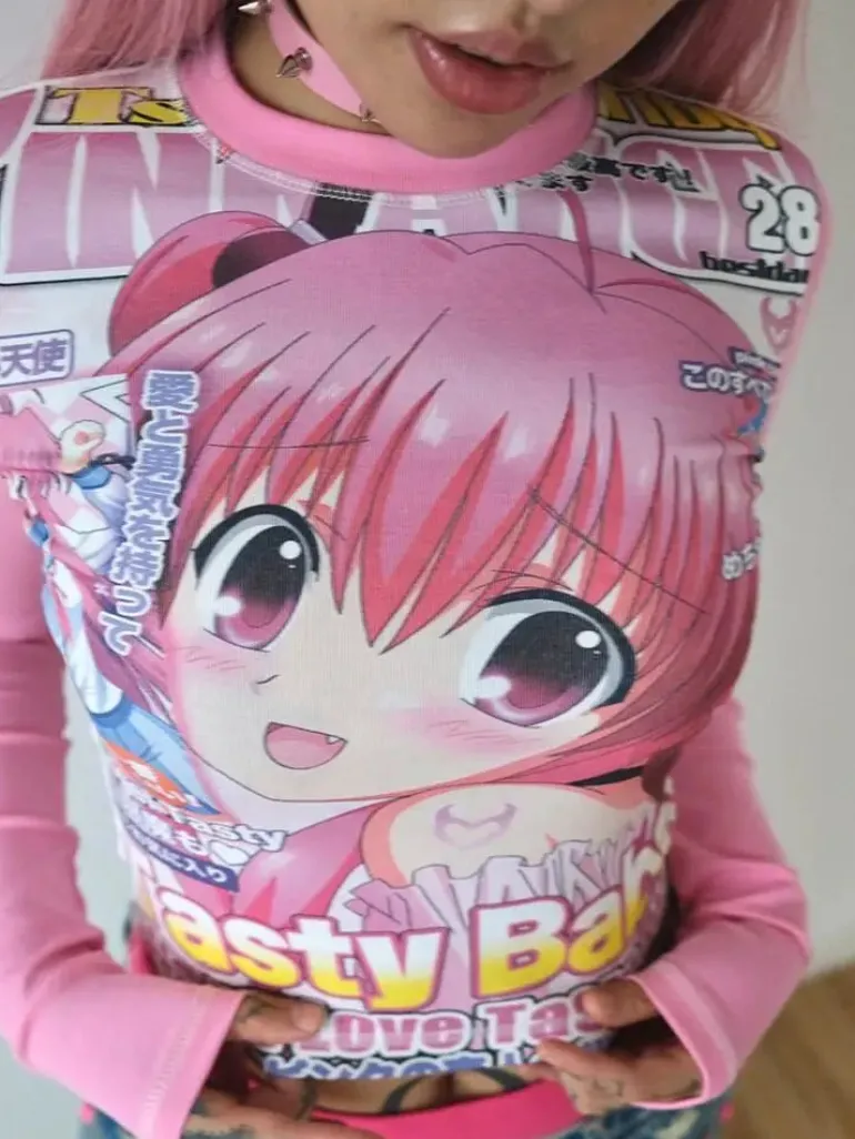 Tasty Babe Manga Long Sleeve Tee
