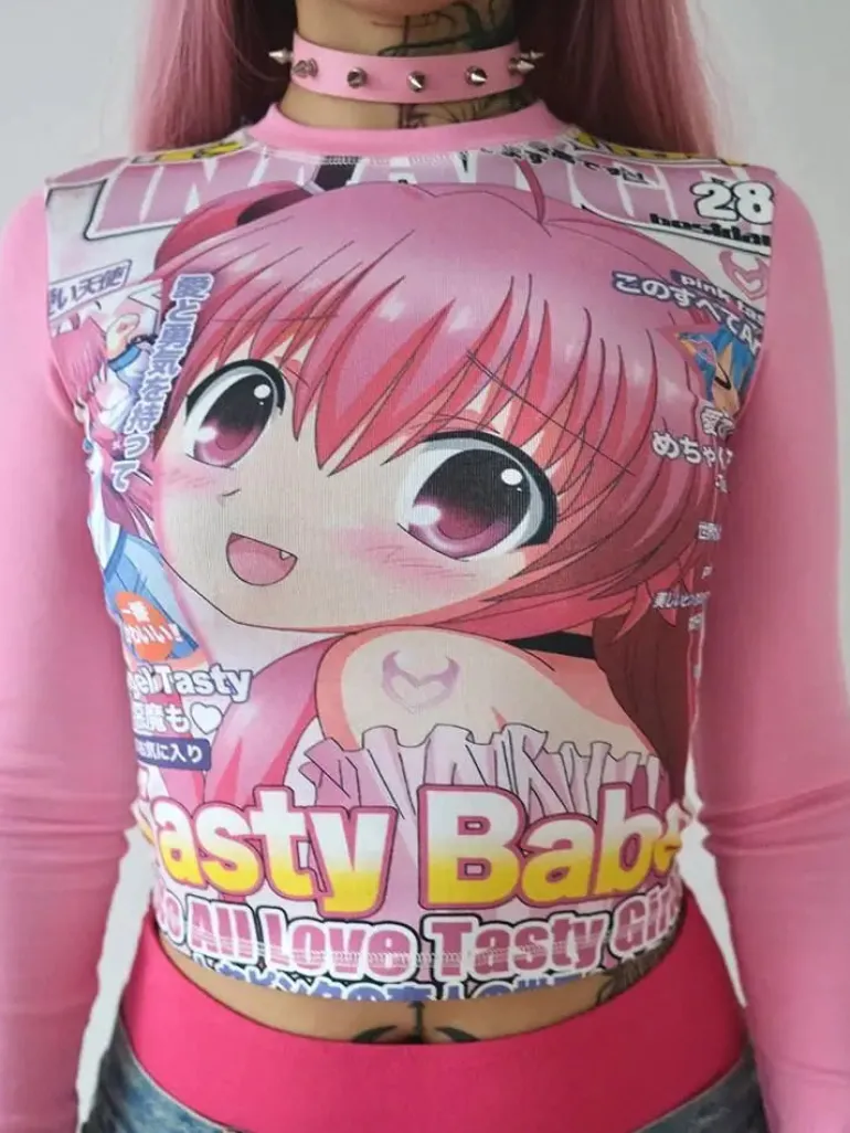 Tasty Babe Manga Long Sleeve Tee
