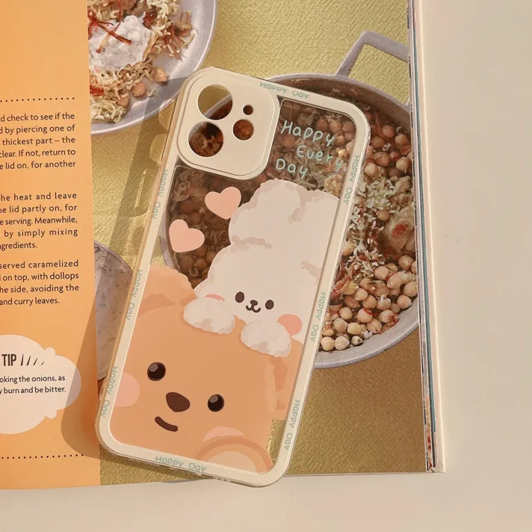 Teddy & Bunny Friends iPhone Case