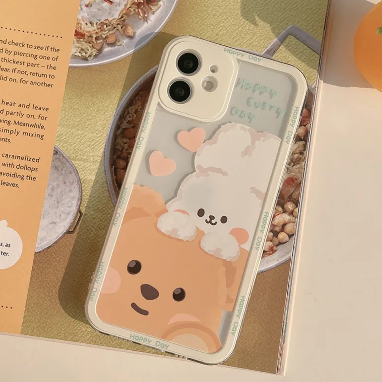 Teddy & Bunny Friends iPhone Case