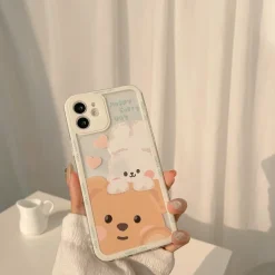 Teddy & Bunny Friends iPhone Case