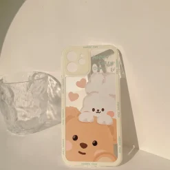 Teddy & Bunny Friends iPhone Case