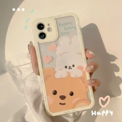 Teddy & Bunny Friends iPhone Case