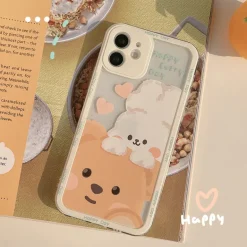 Teddy & Bunny Friends iPhone Case
