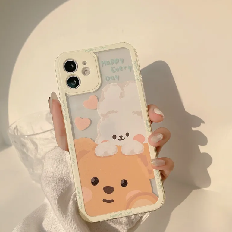 Teddy & Bunny Friends iPhone Case