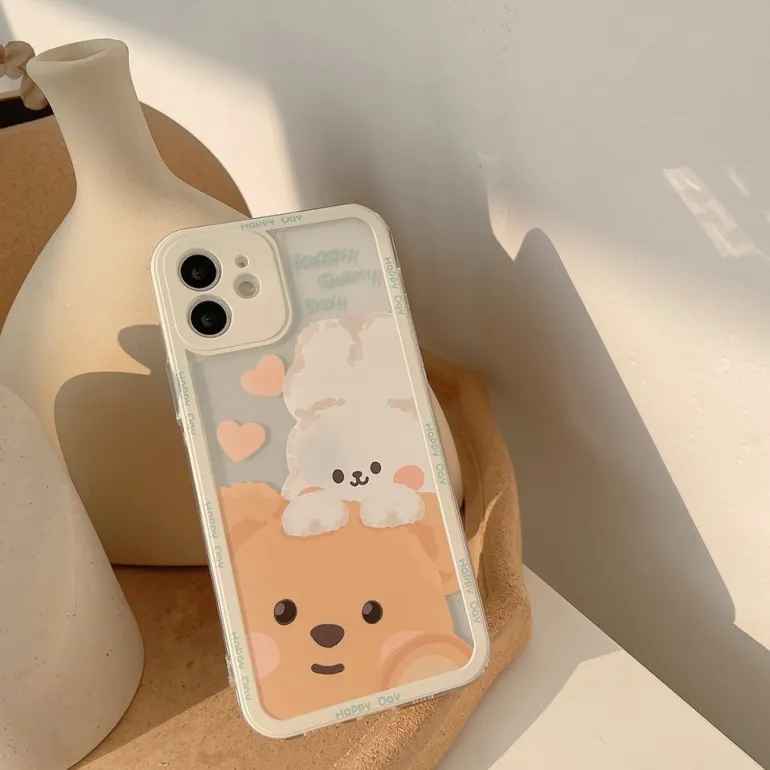 Teddy & Bunny Friends iPhone Case