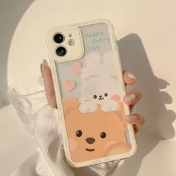 Teddy & Bunny Friends iPhone Case