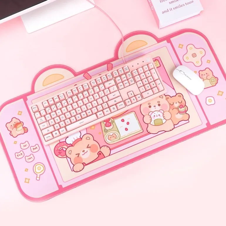 Teddy Bear Bakery Gaming Mousepad