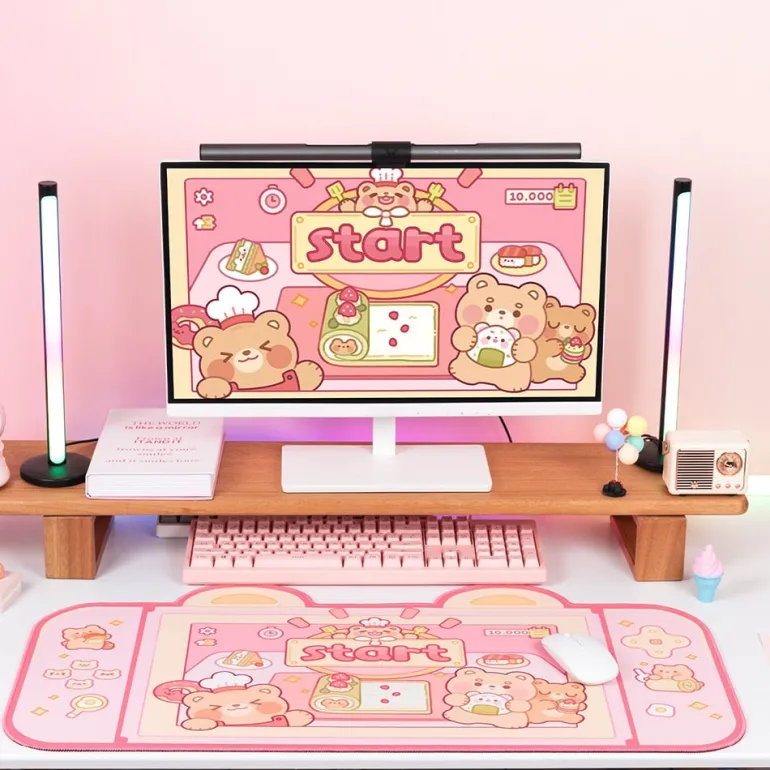 Teddy Bear Bakery Gaming Mousepad