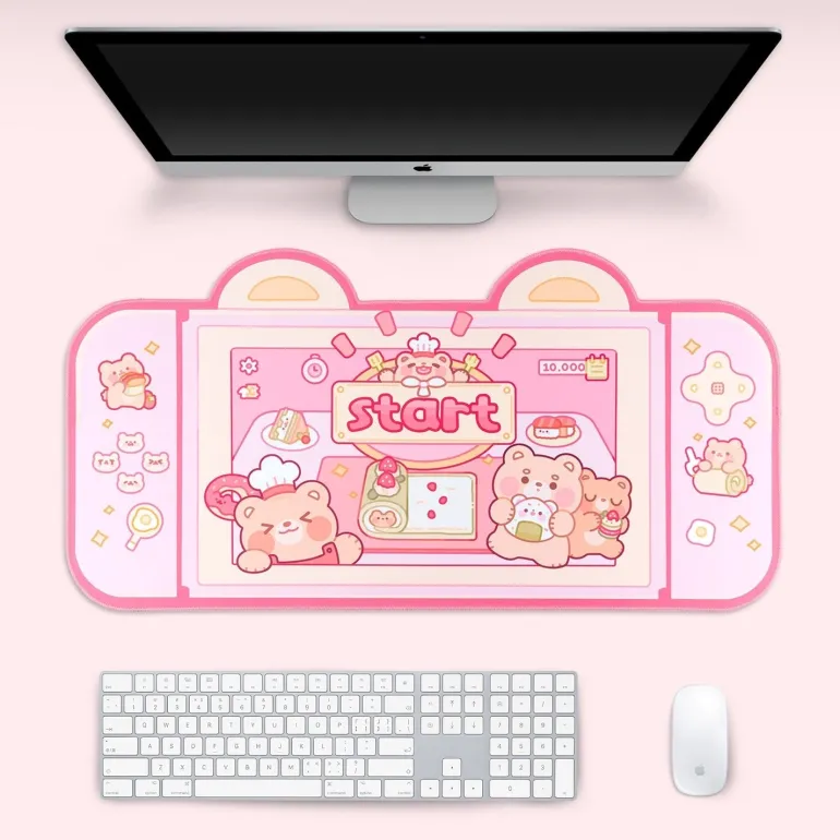 Teddy Bear Bakery Gaming Mousepad