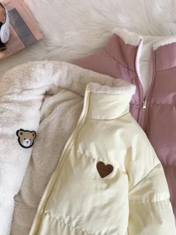 Teddy Bear Love Double Sided Coat