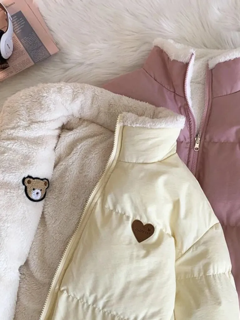 Teddy Bear Love Double Sided Coat