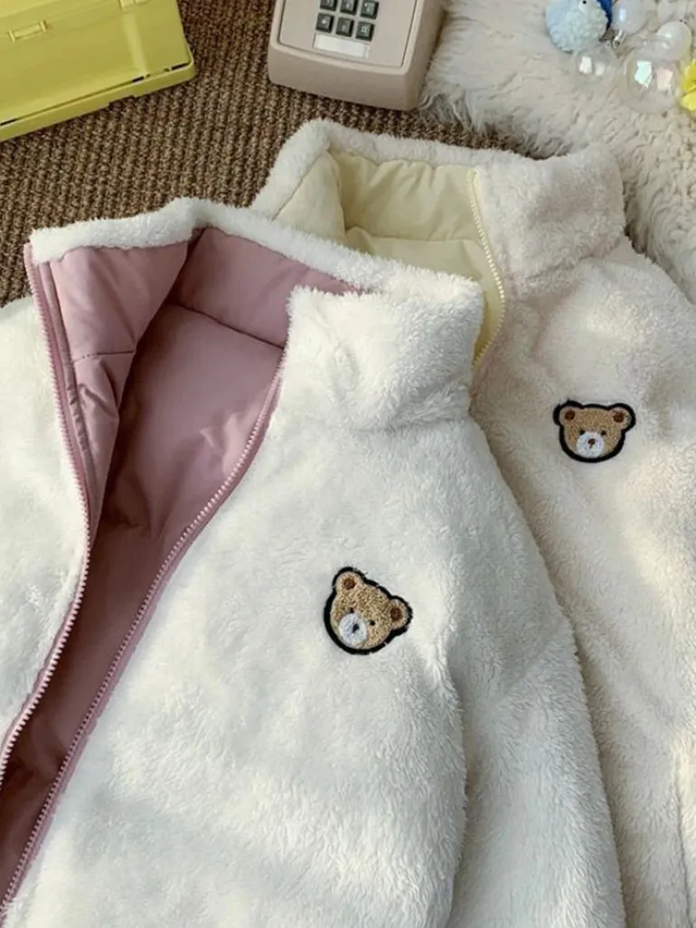 Teddy Bear Love Double Sided Coat