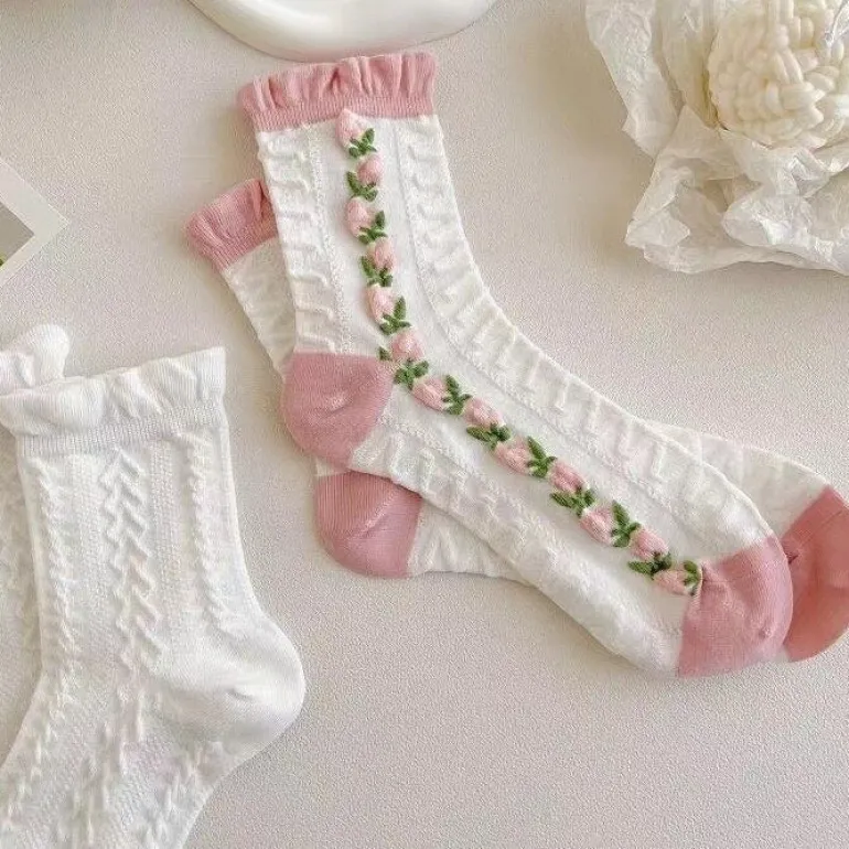 Textured Angelic Socks