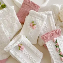 Textured Angelic Socks