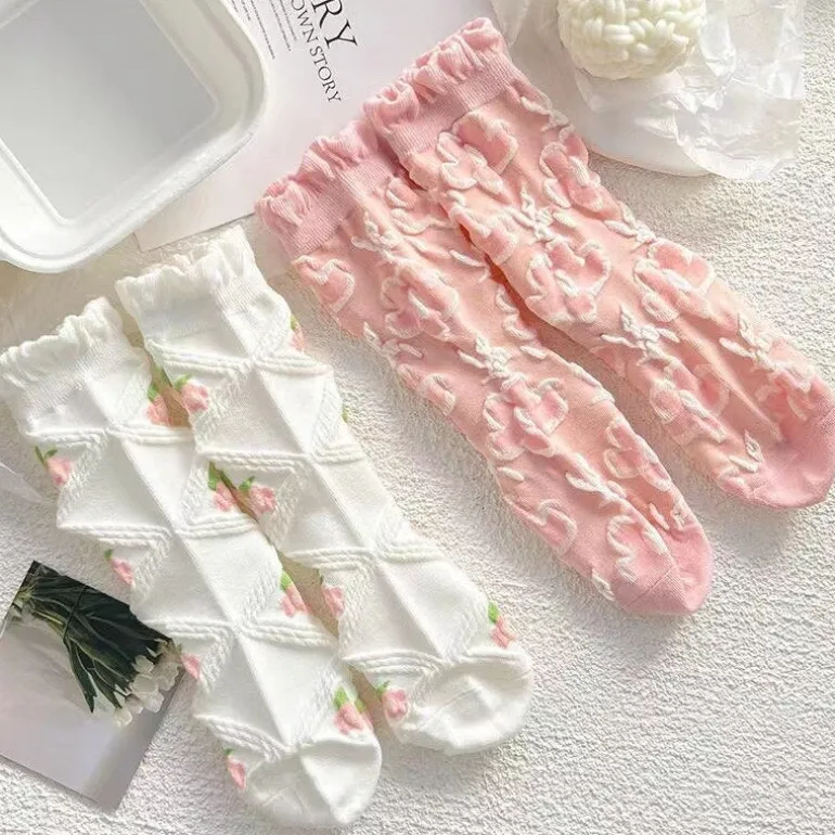 Textured Angelic Socks