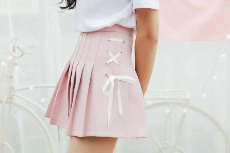 Tie Up Ribbon Skirt