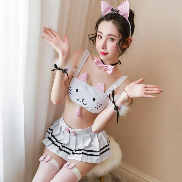 Tiny Kitten Lingerie Set