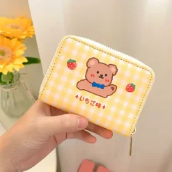 Tiny Plaid Animal Wallet