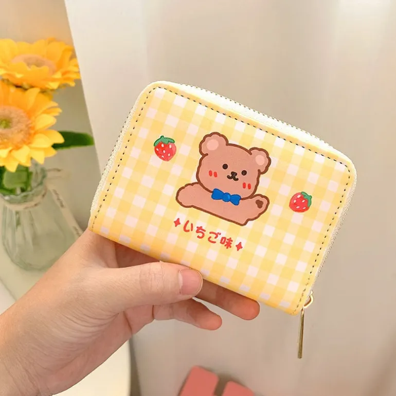 Tiny Plaid Animal Wallet