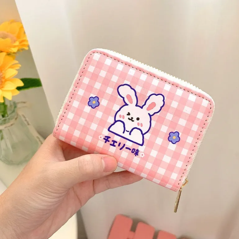 Tiny Plaid Animal Wallet
