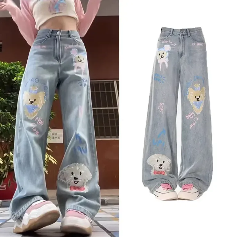 Tiny Pupper Oversized Denim Jeans