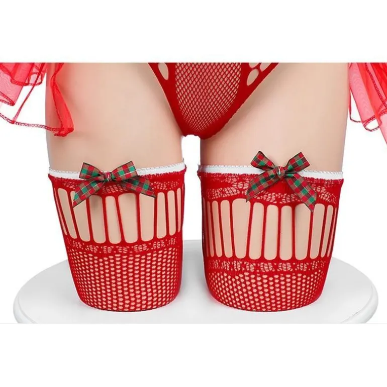 Tiny Reindeer Fishnet Lingerie