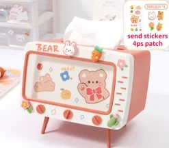 Tiny TV Tissue Box & Phone Holder