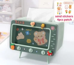 Tiny TV Tissue Box & Phone Holder