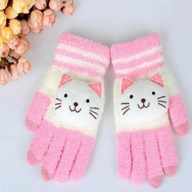 Touch Screen Kawaii Mittens
