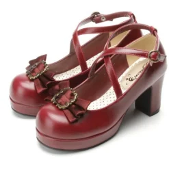 Traditional Bow Embellished Heels