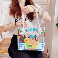 Transparent Kawaii Beach Bag