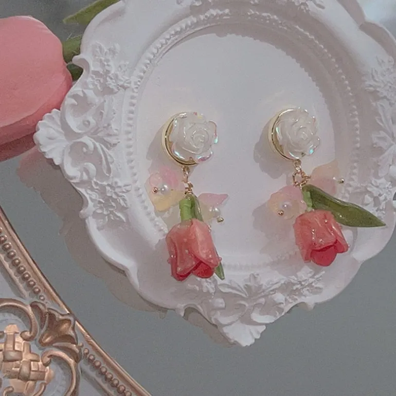 Tulip Drop Earrings