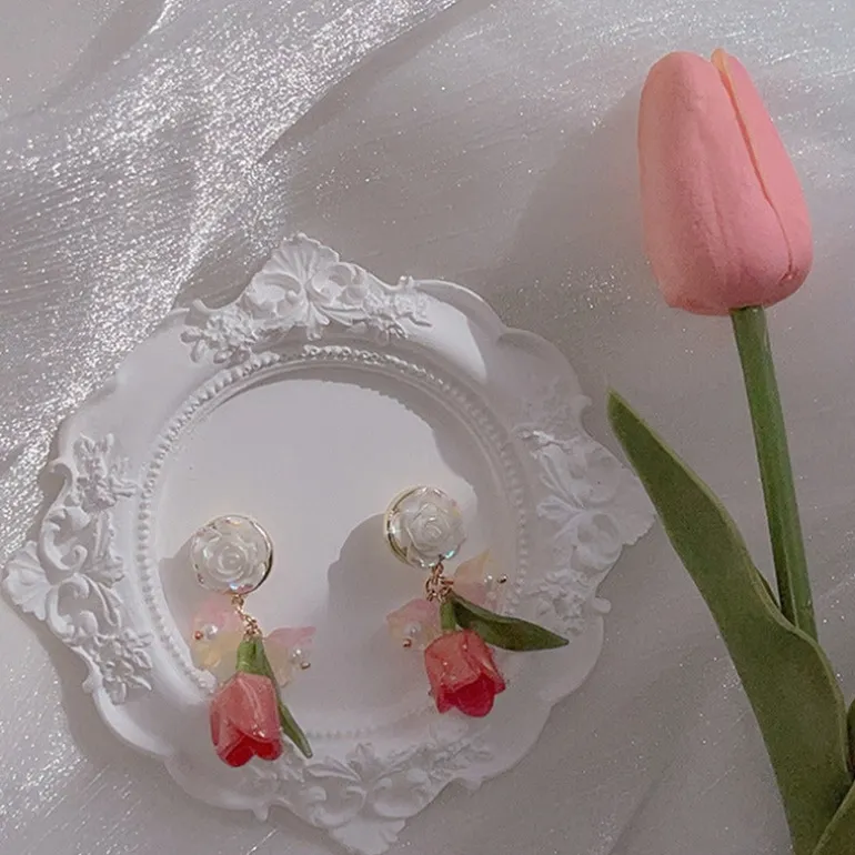 Tulip Drop Earrings