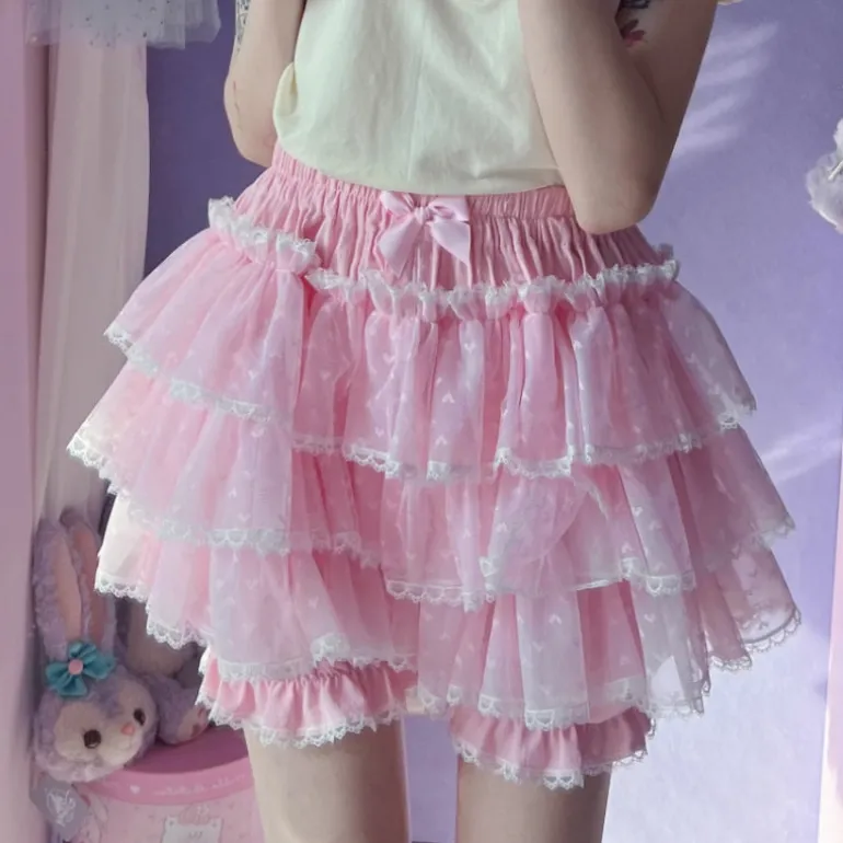 Tulle Lace Bloomer Shorts