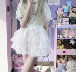 Tulle Lace Bloomer Shorts