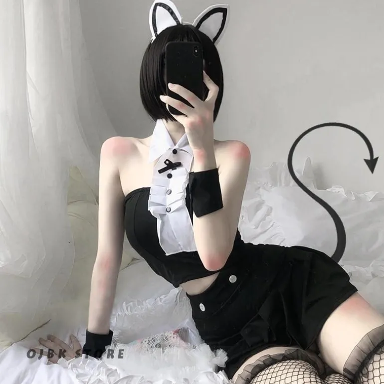 Tuxedo Maid Lingerie Set