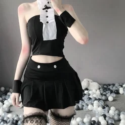 Tuxedo Maid Lingerie Set