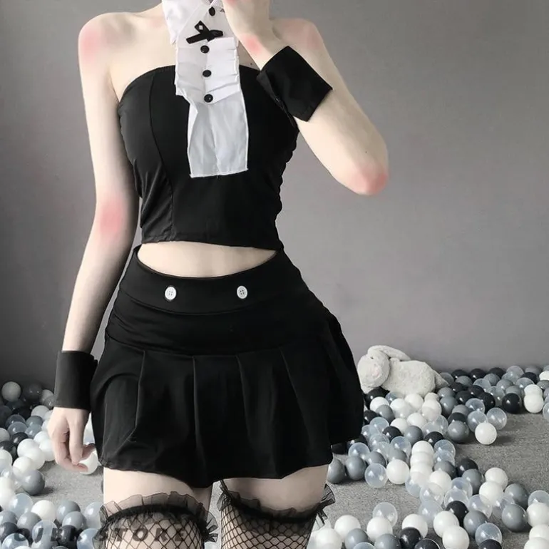 Tuxedo Maid Lingerie Set