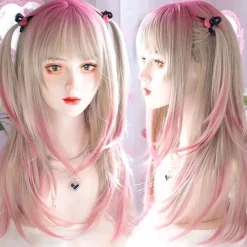 Two Tone Pink Cosplay Wig