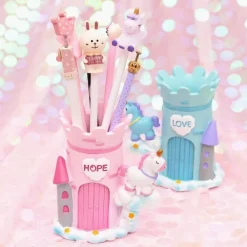 Unicorn Castle Pen Holder